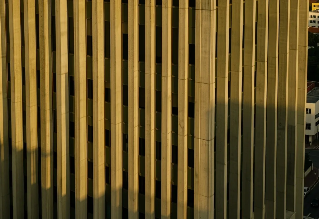 Edificio de oficinas con arquitectura moderna en Bogotá